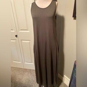 SOLD Olive Green Tank Dress Size Large